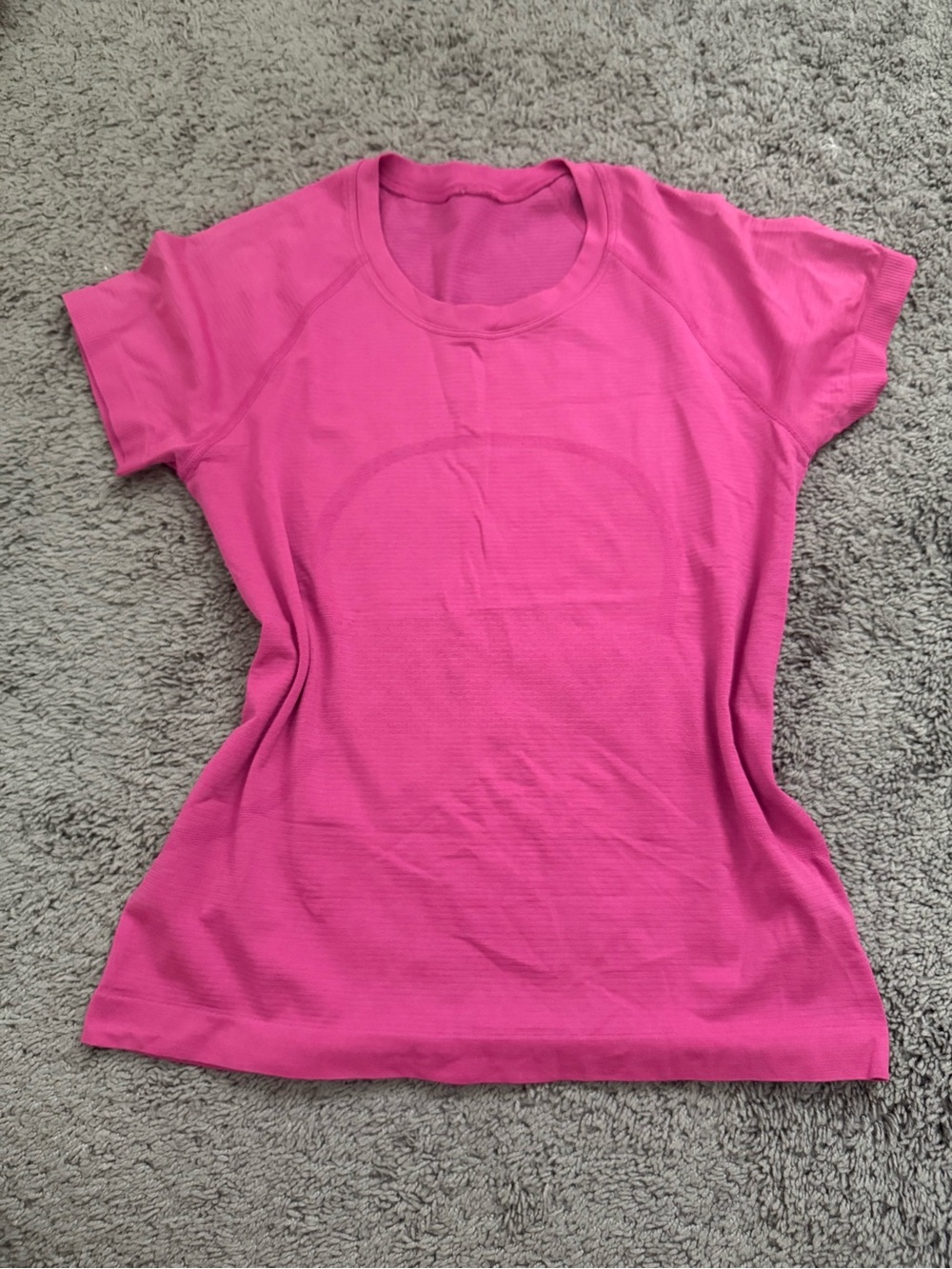 lululemon athletica Bright Pink Short Sleeve Tee